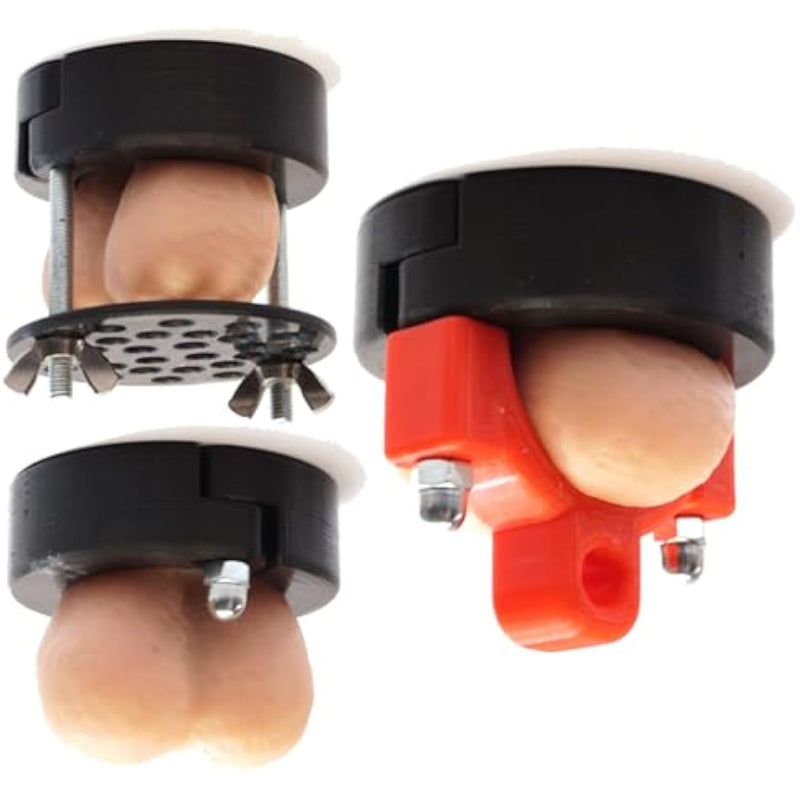 Cbt Bdsm German Clamp Ranger Clamp Ring Harness Crusher Set Erection Cage Testicle Crusher Scrotum Euro Ranger Cbt Black