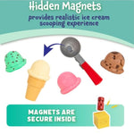 Popular PLAYTHINGS Magnetic Scoop and Play Ice Cream Toy Set, 8 Pieces
