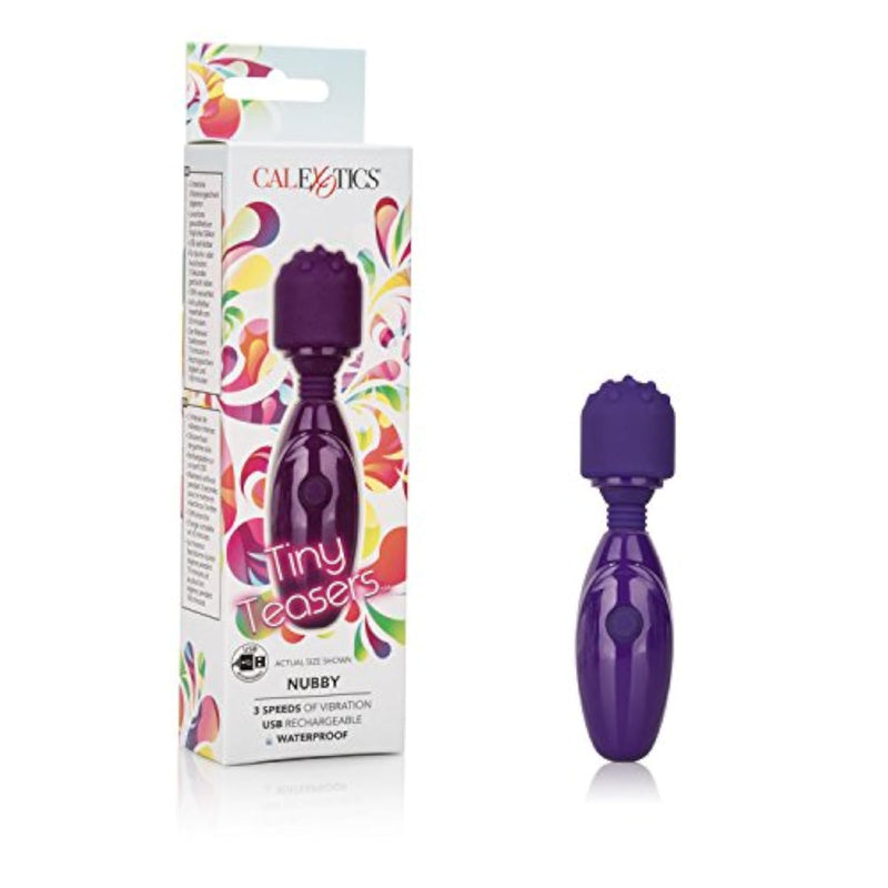 Purple Waterproof Bullet Vibrator for Couples - Removable Tip and 3 Speeds