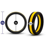 Performance Pro Adult Sex Toy Cock Ring - Silicone Stretchy Erection Flexible, Body Safe Penis Ring for Men, Couples Male - Enhanced Pleasure, Erection Support Sex Toy - Gold/Black