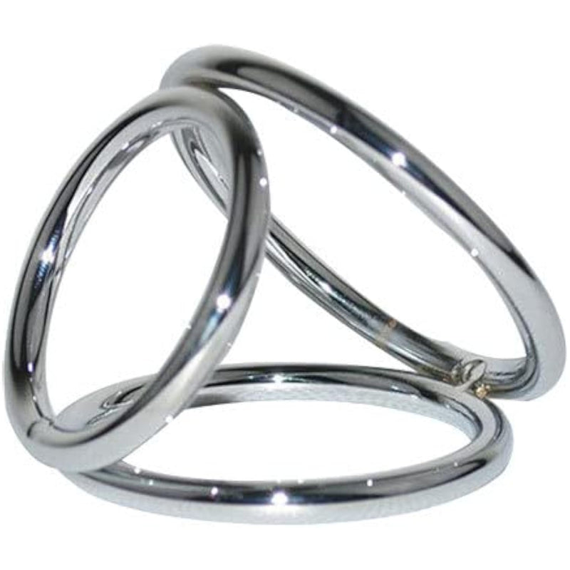 Metal Penis Ring, Triple Cock Ring Penis Loop Sex Toy For Men, L