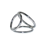 Metal Penis Ring, Triple Cock Ring Penis Loop Sex Toy For Men, S