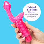 Pink G-Tickler 7 Function G-Spot Vibrator - Soft Plastic - Beginners Friendly