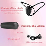 Wearable Panty Vibrator, Soft Butterfly Vibrator Female Vibrating Mini Clitoral Panties With Dual Clit Vagina Pleasure 12 Vibration Modes Rechargeable Clitoral Vibrators Adult Sex Toys For Women