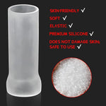Universal 3 PCS Silicone Penis Extender Stretcher Accessories?Penis Extender Penis Pump Sleeves, Protector Sleeve Replacement for Pennis Extender Avoid Tissue Damage (L+M+C), White