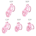 Male Chastity Cock Cage Pink Penis Cage Sex Toy Chastity Devices Lock Design Bdsm Toys For Couples Sex (D2P)