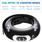 Vibrating Penis Ring With Adjustable Buckle, 10 Vibration Modes, Rechargable Penis Vibrator Stretchy Silicone Cock Ring For Erection Stimulating Pleasure Enhance, Sex Toys For Men And Couples