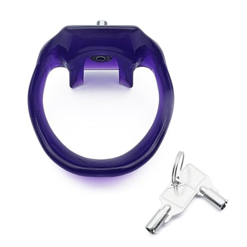 Chastity Device Ring | Cock Ring Just Compatible For | Only Ring |Adult Sex Toy |Replace Ring Fit For Ht-V5|2Key Included (Purple, 45)