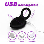 Vibrating Cock Ring,Rechargable Silicone Stretchy Penis Rings With 10 Intense Vibration Modes For Men Couples Pleasure,Male Erection Enhancing And Female Clit Vibrators,Adult Sex Toys & Games Black