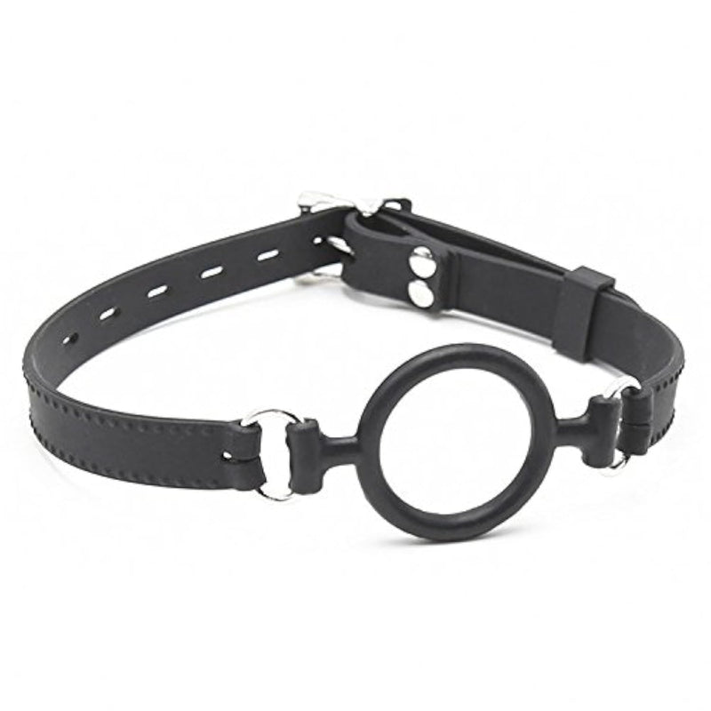 Bdsm O Ring Open Mouth Gag Fetish Slave Restraints Sex Toys Silicone Ball Gag Adjustable Strap Bondage Restraints For Adult