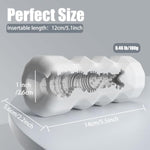 Male Masturbator Sex Toys - Pocket Pussy Stroker, Tpe Male Masturbation Sleeve With 3D Textured, Penis Training Blowjob Sex Toy For Men With Storage Box (White)