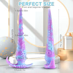 Extra Long Dildo Huge Anal Plug 17.7 Inch Anal Adult Toys, Monster Fantasy Knot Dildos Bringing Deep Pleasure Soft Liquid Silicone Butt Plug, G-Spot Stimulation And Prostate Orgasm Sex Toys Unisex