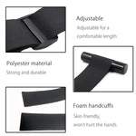 Door Sex Swing Straps Hanging Wrist Cuffs Adjustable Bondage Restraints BDSM Kit with Plush Leather Couple Handcuffs Bondage Gear Accessories for Kinky Couples (Black)