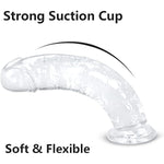 12.5 * 2.3 Inch Huge Dildos Realistic Clear Dildo With Strong Suction Cup Hands-Free Huge Dong Big Size Adult Sex Toy For Women Or Men Anal Dildo
