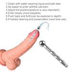 Stainless Steel Urethral Sounds Penis Plug Hollow Urethral Dilator Male Short Urethral Catheter Plug Sex Toy For Men Urethral Stimulation Masturbation (3.34Inch)