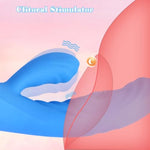 Pendulum-Styple G-Spot Hitting Vibrator, Multi-Purpose Women Sex Toy Flapping Vibrator Wand/Dildo With Clitoral Vagina Nipple Anal Stimulation, Ipx7 Waterproof Textured Sex Toy For Use Underwater