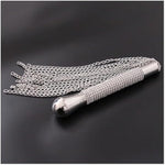 Sm Bdsm Sex Whip, Metal Diamond Handle Chain Whip Flogger Flirting Fantasy Fetish Hand Paddle Flirting Fantasy Sex Toys Fetish Kinky Restraint Bondage Sex Role Play For Adults Paddles Tickler Wip