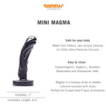 Sex/Adult Toys Mini Magma - Harness Compatible 100% Ultra-Premium Flexible Silicone Dildo Anal Safe, G-Spot & Prostate Stimulation For Men, Women & Couples- Black