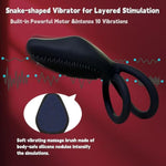 Penis Ring Vibrator Clitoral Stimulator With Vibrating Cock Ring Sex Toy For Men With G Spot Clitoris Vibrator Rechargeable Waterproof 10 Vibrations Adult Male Female Couples Pleasure?Black?