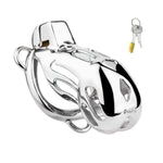 Male Chastity Device Cock Cage With Belt Metal Chastity Cage With Invisible Lock And 2 Keys For Man Penis Restraints Sex Toys Stainless Steel Penis Cage Breathable And Comfortable (2.0In,A)