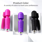 Vibrator Wand, Female Adult Sex Toy, Wand Massager, G Spot Dildo,20 Speeds Powerful Vibrator Wand Clitoris Stimulator Sex Toys For Women G Spot Massager, Quiet & Small,Fully Waterproof. (Purple)