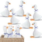 12 Pcs One Silly Goose Party Favors Stuffed Animal Plush Toy 9.8 Inch Goose Plush Soft Stuffed Animal For Birthday Shower Party Supplies Home Decorations(Classic,Blue Plaid)