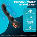 Beginner Prostate Massger Vibrator With Hollow Ring, Anal Vibrator With 10 Vibration, Vibrating Butt Plug Dildo & G Spot Vibrator For Targeted Stimulations, Anal Sex Toys For Men, Women, Gays