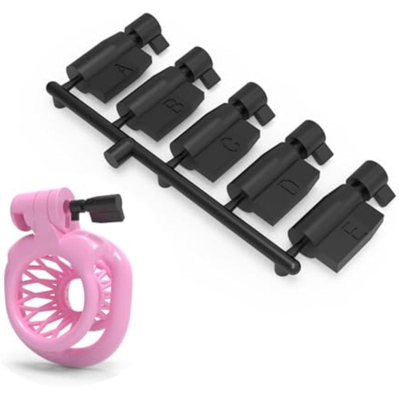 5 Pcs Chastity Cage Accessories Key Lock, Male Chastity Devices Disposable Plastic Permanent Invisible Lock Keys Set for Travel One-time Key Kit, for Nylon Penis Cage Bondage Gear & Accessorie