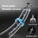 5.3" Male Bdsm Electric Shock Urethral Dilator Plugs Set, Stainless Steel Flexible Beads E-Stim Urethral Sound Dilator Metal Urethral Penis Plug Urethral Sounds Masturbation Rod Sex Toys (8Mm)