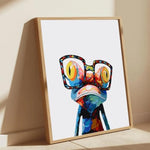 Abstract Frog Paint by Numbers Kit for Adults Beginners, 16x20 inches