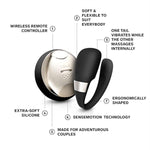 Tiani 3, Couples Vibrator, Remote Controled Sex Toy For Adults, Couple Sex Toy Wireless And Hands-Free Vibrator Satisfaction Adult Sex Toys For Women And Men, Black