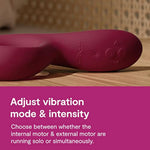 Nova 2 Dual Rabbit Vibrator for Women - Dildo Vibrator Adult Sex Toy with Clitoral Stimulation and G Spot Massager