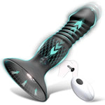 Men's Prostate Massager with Remote Control and Thrusting Anal Plug for Couples