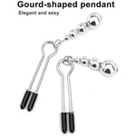 Nipple Clamps Nipple Clip Breast Clit Stimulation With Soft Rubber Non Piercing Body Clamp Sexy Toys For Women Men Couples Beginner (Silver)