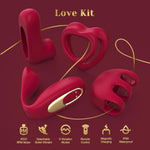 Vibrator Bundle – Love Kit + A Rechargeable Bullet Vibrator, Adult Sex Toys For Women & Couples, Waterproof, Body-Safe Silicone, Perfect For Intimate Play