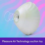 Venus Glow Shell Pleasure Air Suction Toy & Enjoy Water Based Lube 8.4Fl Oz - Female Sex Toys Bundle