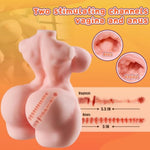 2.1Lb Male Masturbator Mini Sex Doll Wite Portable Small Sex Dolls, Torso Sex Doll Adult Sex Toys For Men Realistic Boobs Soft Vagina Textured Men Masturbation And Orgasm, Sex Novelties Male Sex Toy