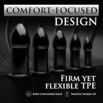 Silicone Butt Plug Training Kit with 5 Graduated Sizes for Anal Play