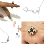 Non Piercing Magnetic Breast Beads Nipple Clitoris Labia Clamps Clips Penis Cock Ring Ball Lock Stretcher Scrotum Bondage Sex Toys Female Male (4 Pairs)