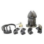 Adjustable Plastic Cock Cage For Men Metal Chastity Devices Male Black Chastity Locked Cage Sex Toy For Men Restraints Erection (Adjustable, Black)