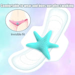 Silicone Starfish Wearable Vibrator with Wireless Remote Control for Clitoris and G-Spot Stimulation