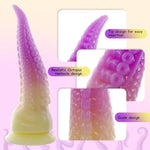 Tentacle Dildo Vibrator For Women,9 In Monster Dildo G Spot Vibrator With 10 Vibration Modes,Silicone Dildo Sex Toy With Strong Suction Cup For Clitoral Vaginal Anal Stimulation