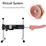 12” Dual-Density Ultra Realistic Dildo With Veins, 8.86” Insertable Length With Kliclok System For Advanced User, L Size, High-End Series