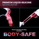 Squirting Penis Sleeve Cock Rings For Male, Silicone Dildo Extension With Penis Ring For Delay Ejaculation Erection Penis Enlargement For Men Couples(M-Squirting)