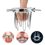 Stainless Steel Adjustable Anal Expander for BDSM Play and Sensual Exploration