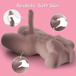 Realistic Male Sex Doll Torso with Flexible Dildo for Women and Gay Men
