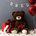 Teddy Bear Plush Giant Stuffed Animal Teddy Bear Love 36 Inch Chocolate