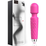 Vibrator Wand?Vibrators For Her?Female Adult Sex Toys?Wand Massager?Clit Vibrator, Sex Vibrators,G Spot Dildo?With 8 Speeds Of Pleasure & 20 Patterns, Powerful,Quiet, Waterproof (Rose Red)