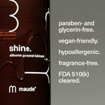 Shine Silicone Travel Set - Long-Lasting, Non-Sticky Silicone Lube - Hypoallergenic + Fragrance-Free Personal Lube For Women, Men And Couples - Safe For Use With All Condoms (8 Fl Oz & 2 Fl Oz)