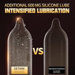 Super Smooth Lubricated Condoms, Comfortable And Intensified Lubricant Condoms For Men, Premium Natural Latex, 10 Count Pack